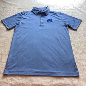 Travis Mathew Blue Polo Shirt Size Small
